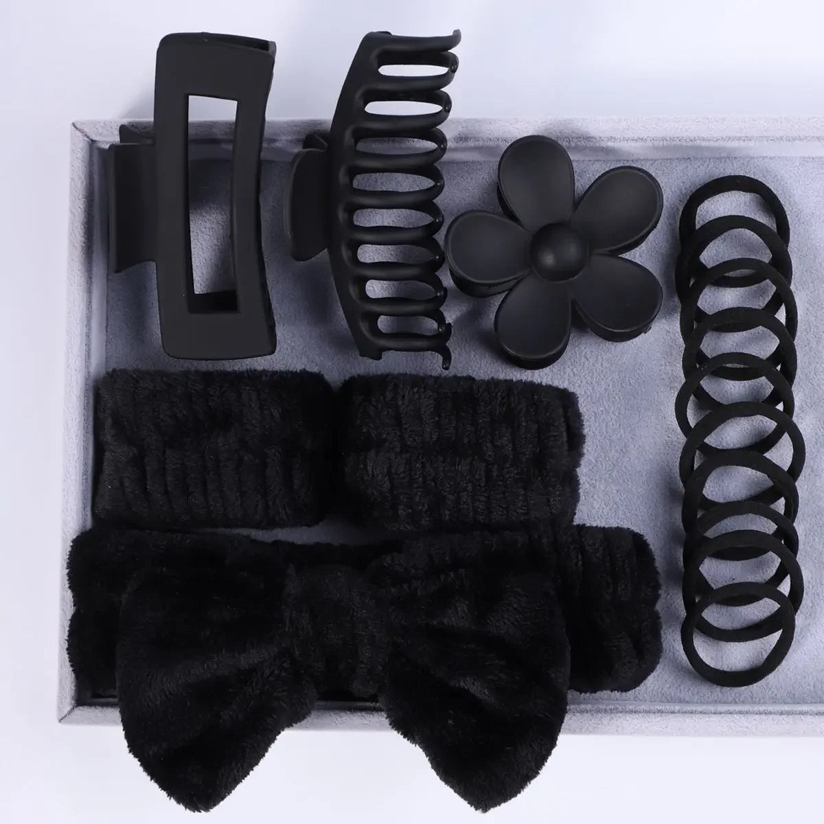 58-Piece Hair Accessories Set Butterfly End Hair Ties Shark Clip Flower Hair Grips Hair Bands Hair Accessories for Women Girls.