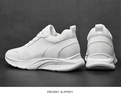 Men Elevator Shoes Height Increase Sneakers Shoes for Men 10cm Sports Casual Shoes Invisible Inner Heightening Shoes for Men 8cm