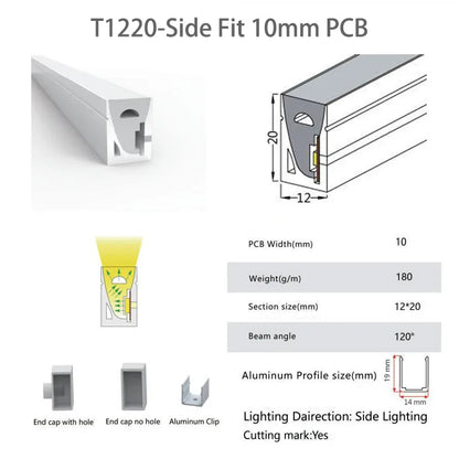 IP67 Waterproof Flexible LED Neon Silicone Light Tube For WS2812B WS2811 WS2815 5050 COB RGB Light Strip Ourdoor Decoration