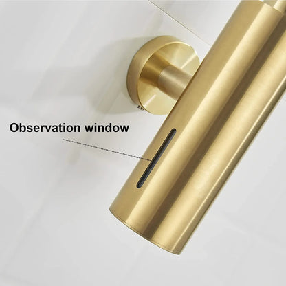 250 ml manueller Seifenspender aus gebürstetem Edelstahl zur Wandmontage, goldener schwarzer quadratischer runder Seifenspender für Hotelbadezimmer