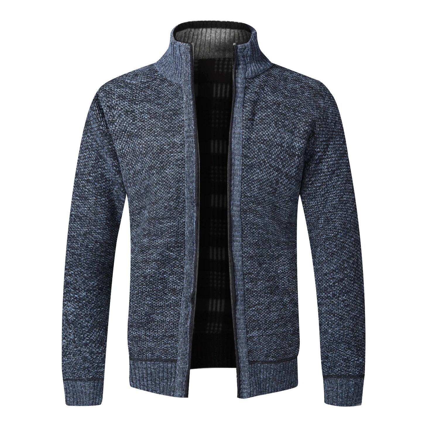 Autumn Winter Warm Cardigan Men Fleece Sweaters Full Zip Jackets Slim Fit Luxury Brand Knitted Sweater Coat American Jersey.