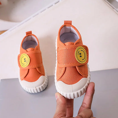 Fashion Children Shoe Versatile Canva Shoe 2025spring Autumn New Boy Shoe Flat Casual Shoes Simple Girl Shoes Comfort Baby Shoes
