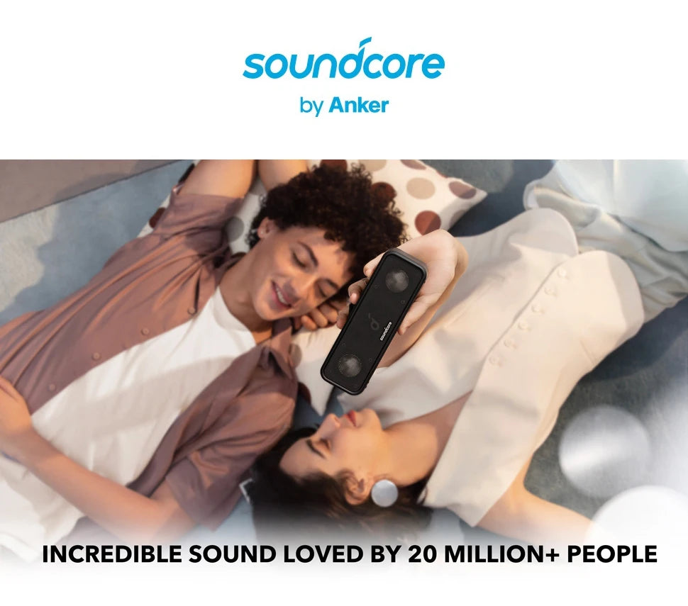 (EU stock) Soundcore 3 from Anker, Bluetooth 5.0 loudspeaker, 24H playing time, IPX7 waterproof, stereo sound with titanium membrane, Bas.
