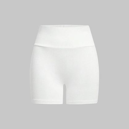 Mia Muse Women's Shorts All Season Casual Basics Solid Color Natural Waist Short Slim Daily Shorts.