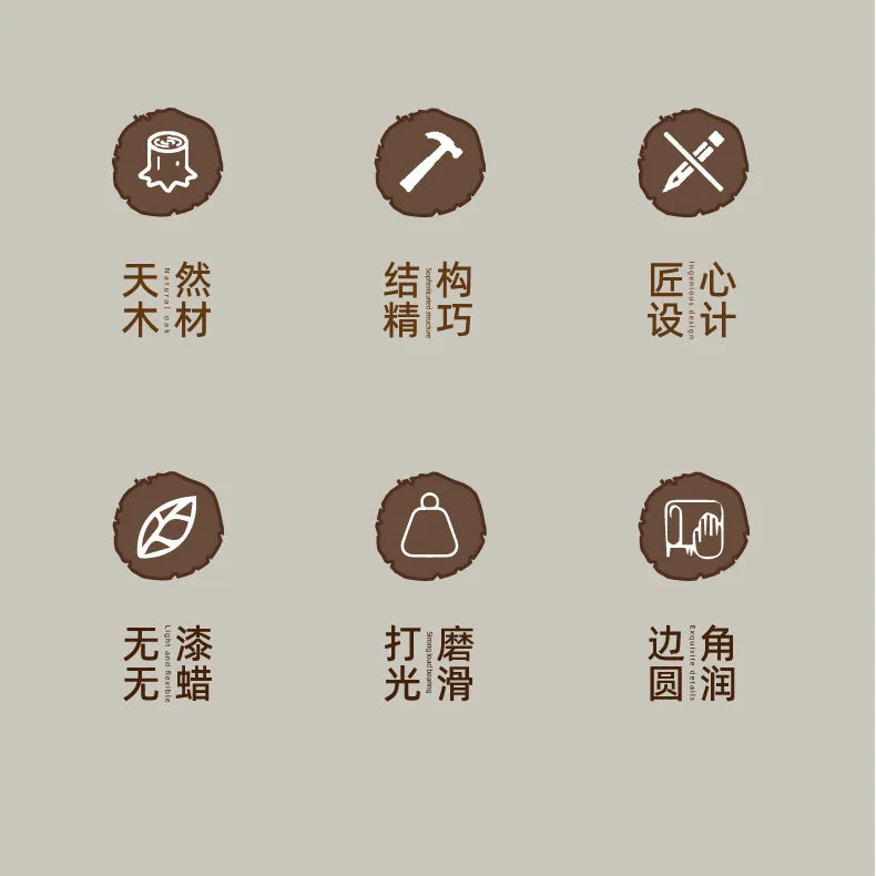 Acacia Wood Japanese Style Plates High Aesthetic Value Plates Creative Home Tableware Plates.