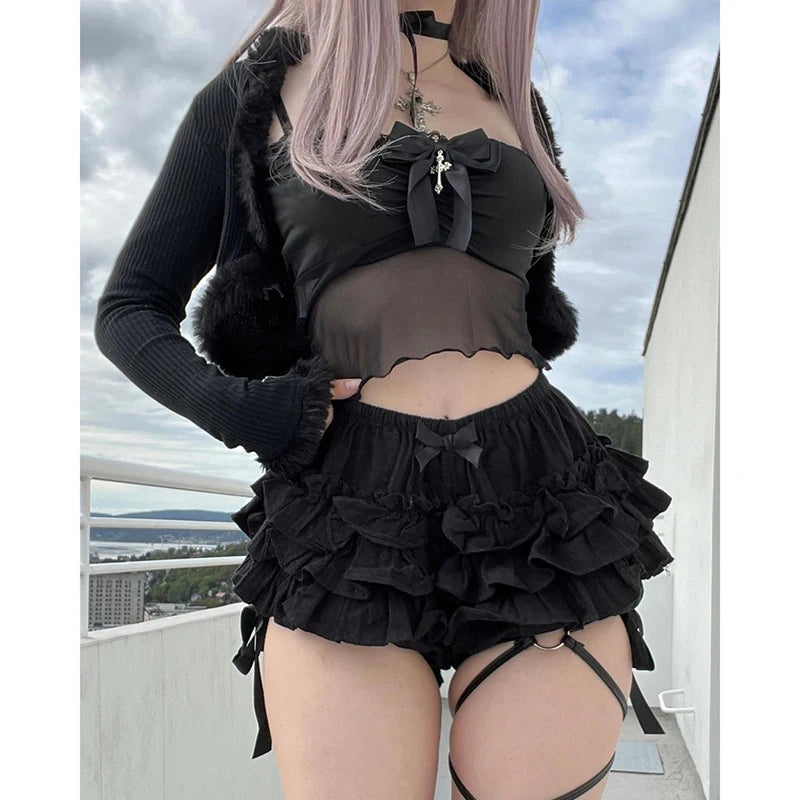 AltGoth Mall Goth Hotsweet Shorts Women Aesthetic Y2k E-girl.