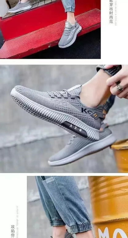 2025, weiche Sohlen, Frühling und Herbst, alte Stoffschuhe, atmungsaktive Mesh-Schuhe, rutschfeste, verschleißfeste, lässige Low-Top-Schuhe, Arbeitsschuhe