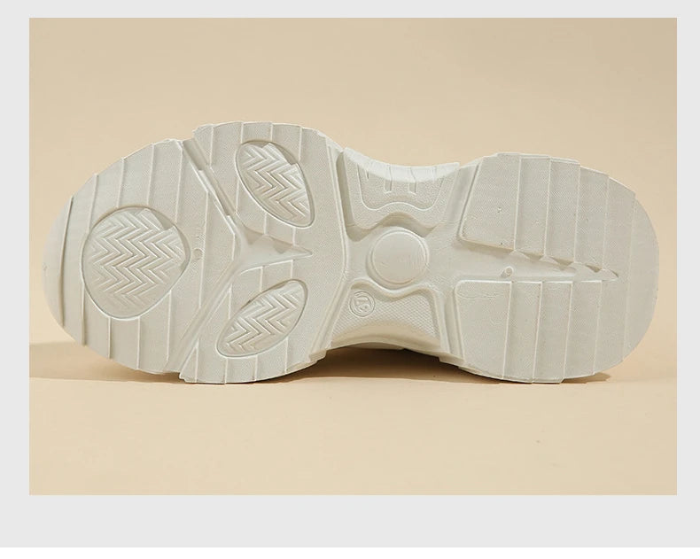 Chunky Platform Sneakers for Women Autumn New Fashion Thick Sole Vulcanized Shoes Woman Casual Non Slip Breathable Sports Shoes.