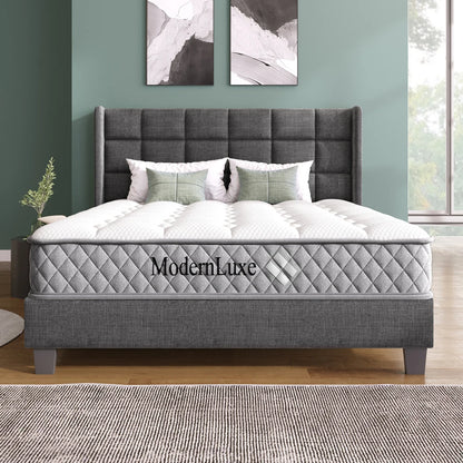 Orthopädische Kaltschaummatratze 90 x 200 cm, Matratze mit 7-Zonen-Taschenfederkernen, mittelfest – OEKO-TEX ®    Zertifiziert