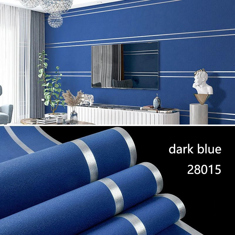 3d Tapete moderne einfache gestreifte Muster Wohnzimmer TV Hintergrund Wohnkultur Vliesstoff nicht selbst klebende Wanda uf kleber