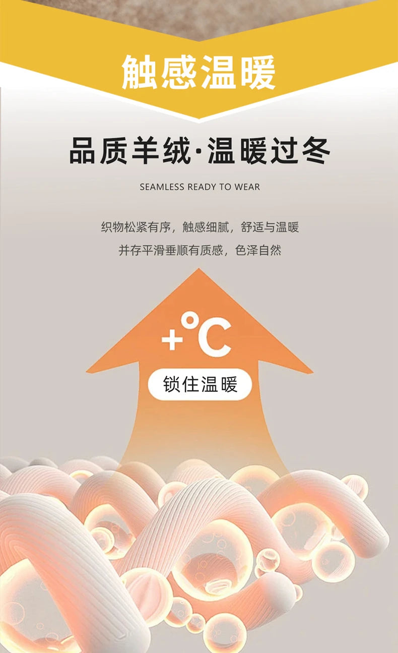 Autumn Winter New Thickened 100% Pure Cashmere Pants for Men High Waist Knitted Jogger Pants Solid Color Versatile Harem Pants.