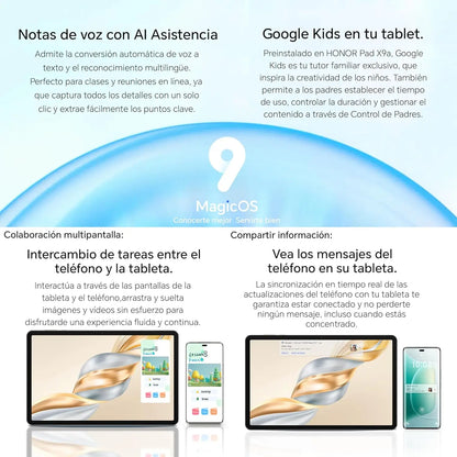 HONOR Pad X9a 11.5 Inches, 120Hz 2.5K Display, 6GB/128GB WiFi, 8300mAh Battery Tablet without Charger Qualcomm Snapdragon 685.