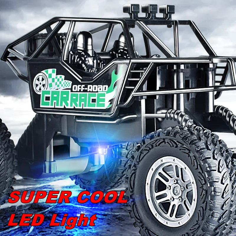 Remote Control Truck Car All Terrain Off Road Alloy RC Cars Buggy Drift Racing Toy Rechargeable Sturdy Gift for Kids Boys.
