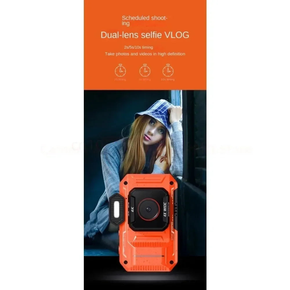 48M HD Digital Cameras 2.8 Inch IPS Screen Instant Photo Camera 18X Zoom Dual Lens Portable Child Camera Photographic Camcorder.