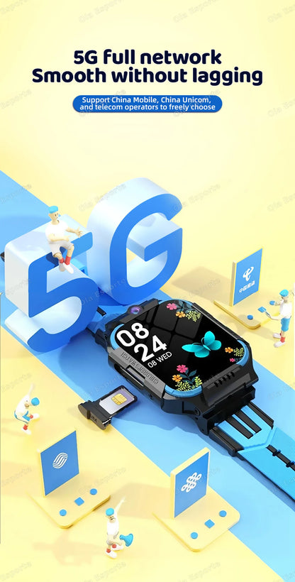 New Kids 5G Smart Watch SOS GPS+BDS/GLONASS Location Phone Call Camera Child Smartwatch 1.83 Inch WIFI Waterproof For Watch Gift.
