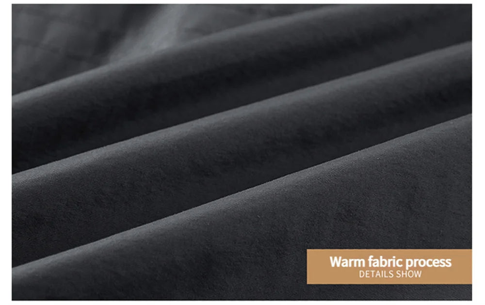 New Autumn/Winter Men's Fleece-Lined Thickened Cotton Coat Casual Vintage Workwear Jacket with Detachable Hood Multiple Pockets