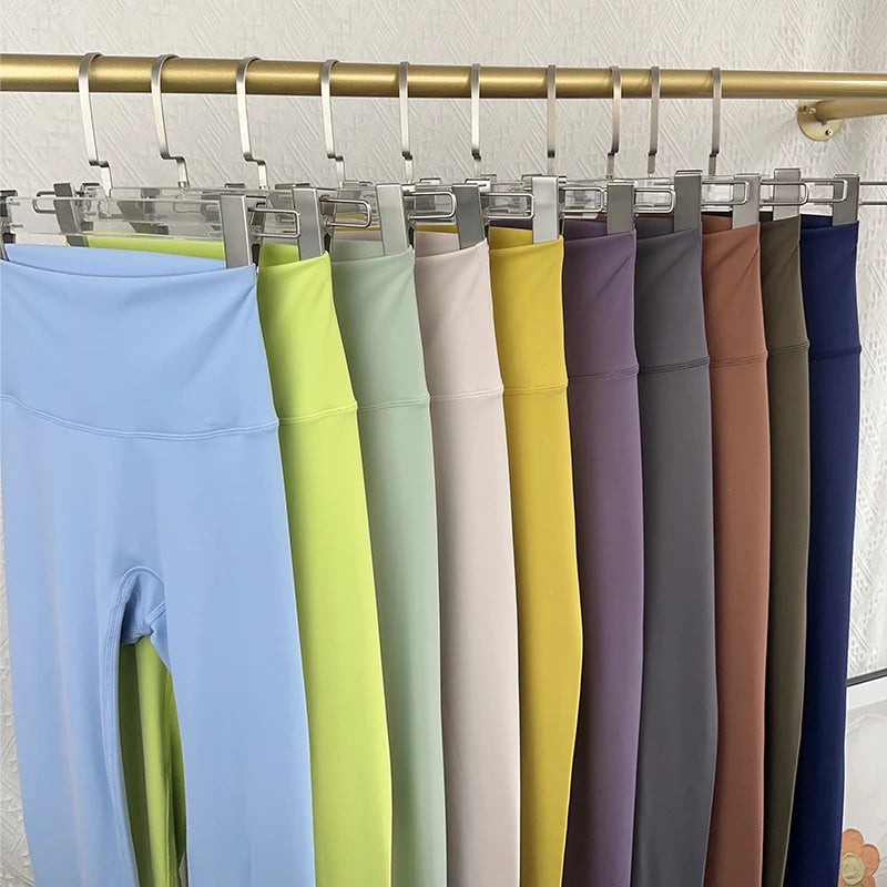 Hot Sale Fitness Female Leggings Running Pants Naked feeling Leggings High Waist Push Up Sport Women Fitness Running Yoga Pants.