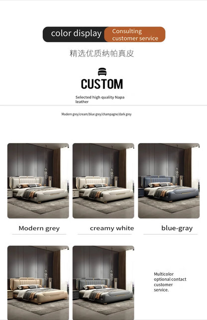 Doppel Full Size Bett rahmen Whitr großes modernes Design Kopfteil Bett Königin Schlafzimmer Luxus Muebles Para Dormitorio nordischen Möbel