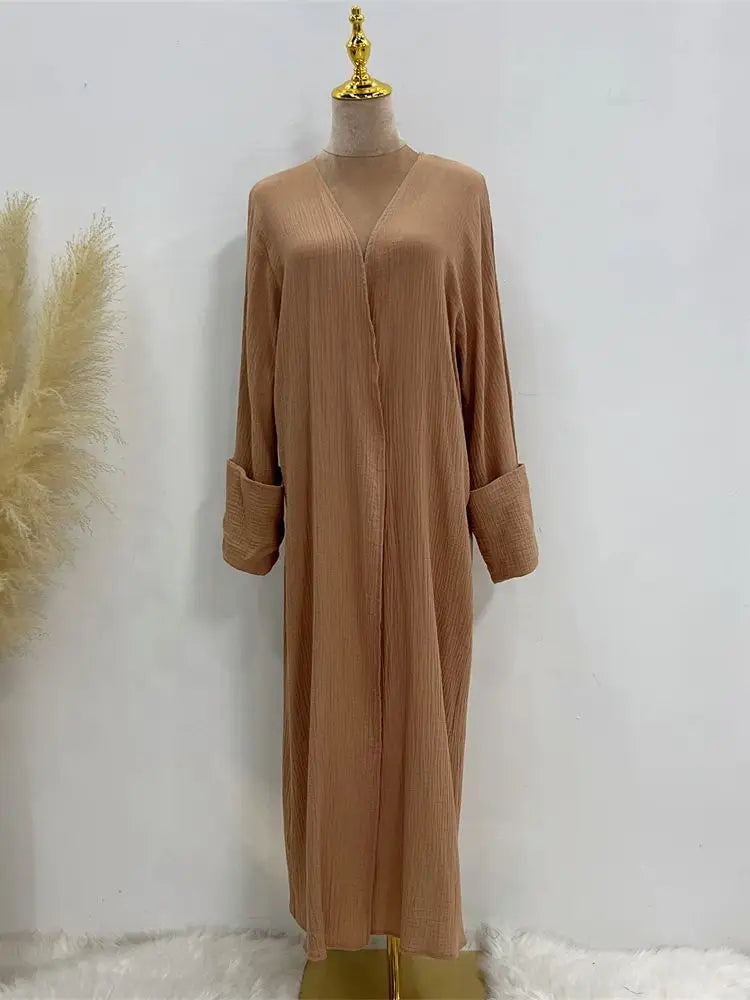 Modest Kimono Abaya Dubai Muslim Sets Islam Kaftan Dresses Kebaya Robe Femme Musulmane Abayas For Women Caftan Marocain Djellaba