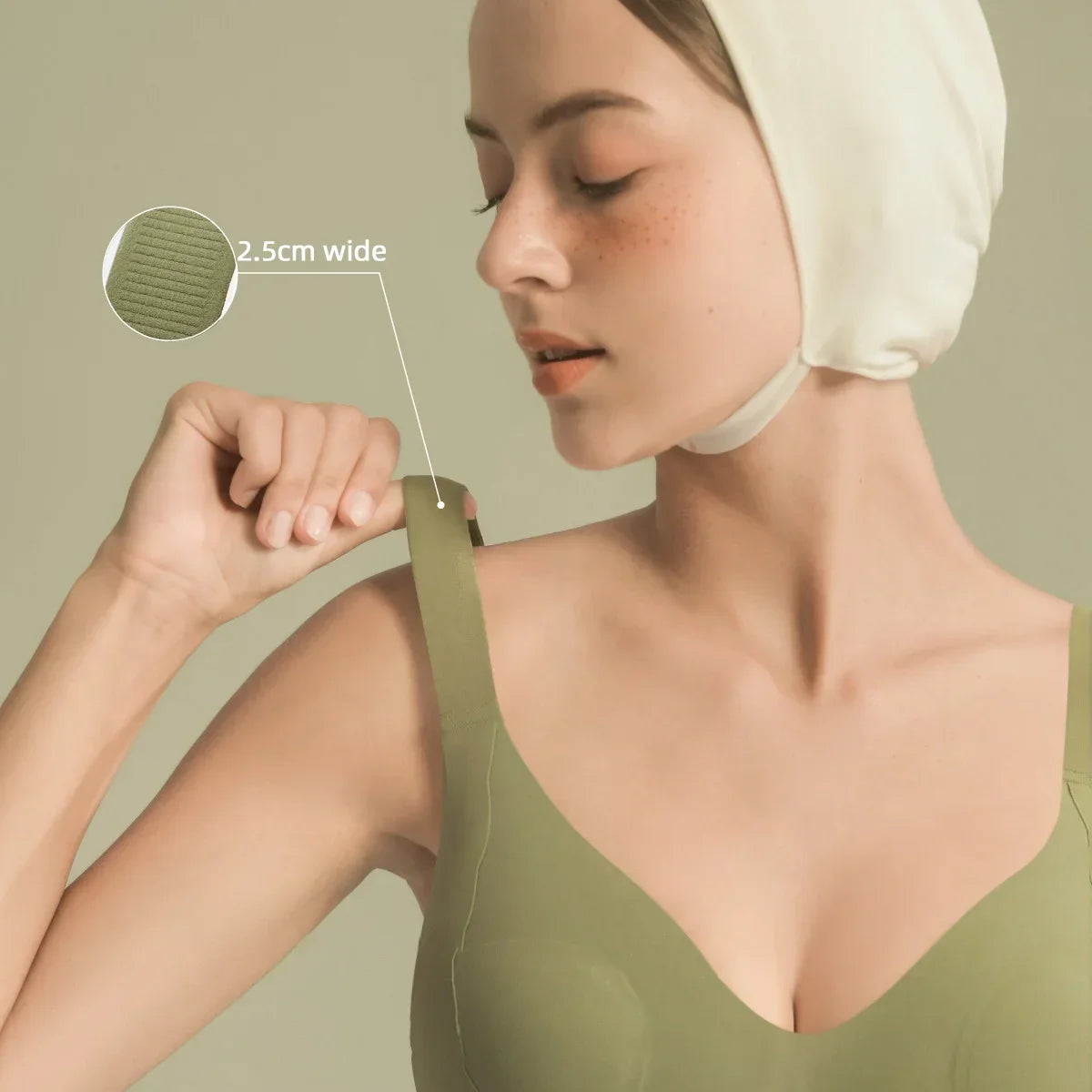 SUJIIN Wireless Plus Size Bras Women Anti-sagging Comfortable Breathable Soft Support Bralettes Big Breasts Push Up Bra MX219A.