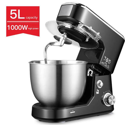 DIVEDEER 5L Multifunctional Chef Machine Household Automatic Dough Kneader Flour Mixer Blender Egg Whisker EU Compatible.