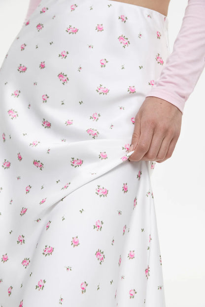 Tossy Summer Printed Fashion Long Skirt For Women High Waist Contrast Patchwork Slim Elegant Party Looks Ladies Y2k Maxi Skirt