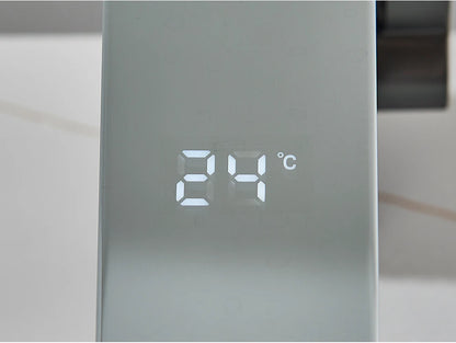 White Smart Sensor Basin Faucet Screen Digital Display Hot Cold Water Mixer Tap Touchless Vanity Sink Faucet For Bathroom