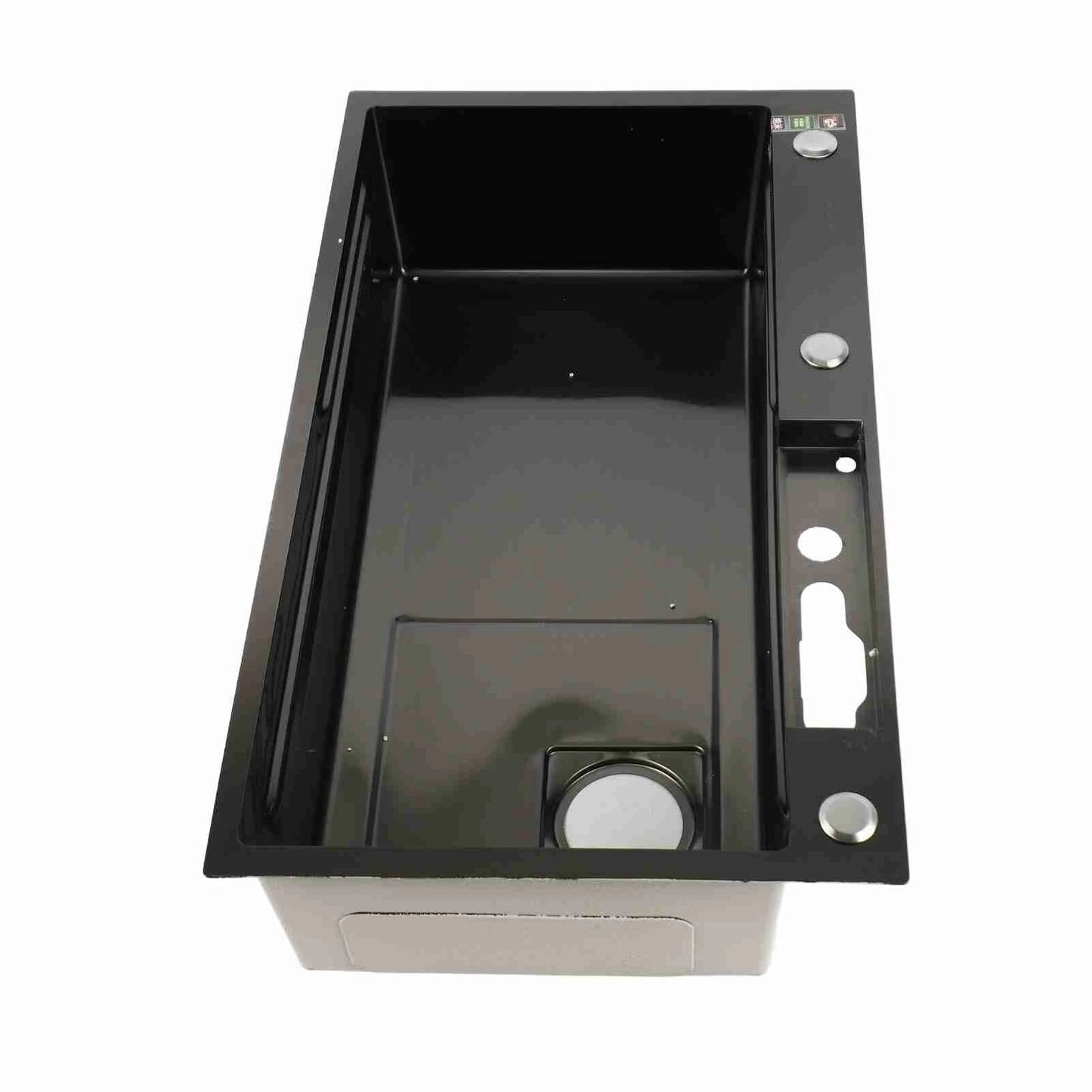 Intelligente Küchenspüle, Digitalanzeige, Edelstahl, Doppelschüssel, Küchenspüle, multifunktionale Doppelspüle für die Küche