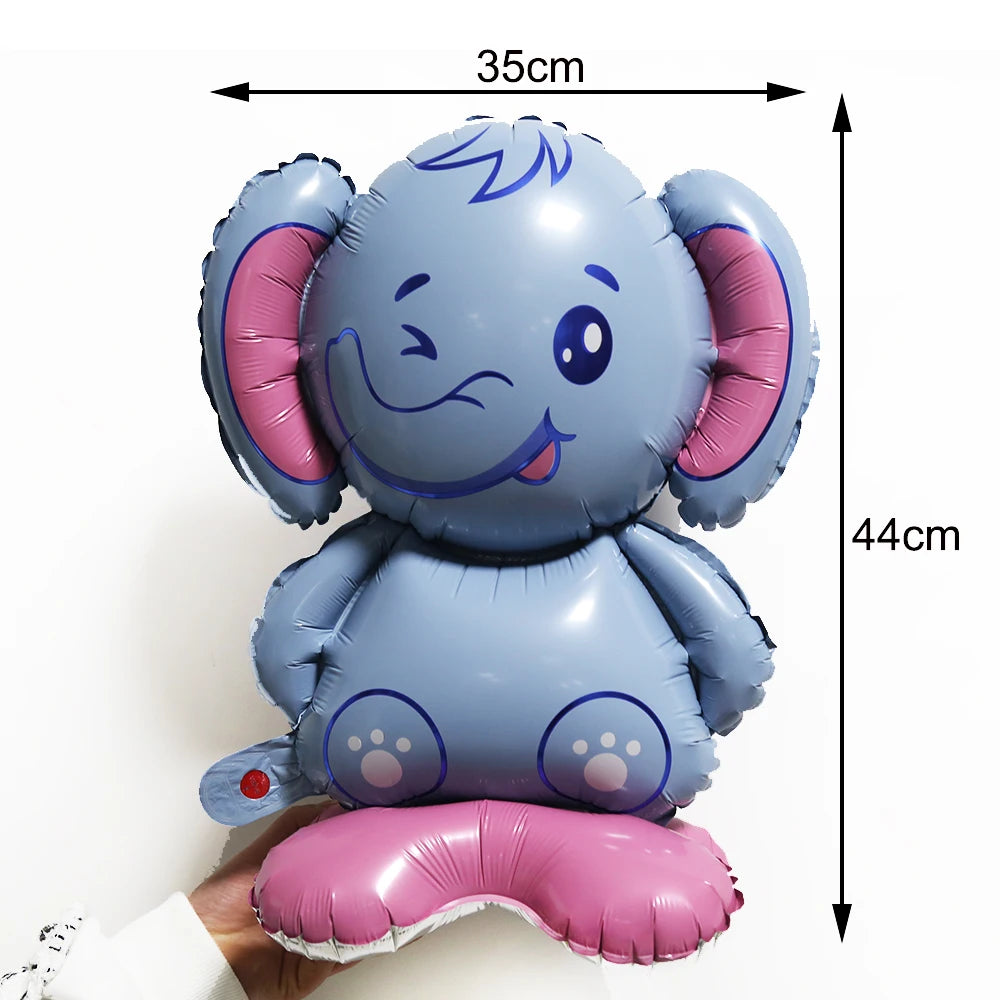 4D Stehender Löwe Giraffe Ballon Dschungel Tier Luftballons Baby Dusche Globos Kind Dschungel Safari Geburtstag Party Dekore Liefert.