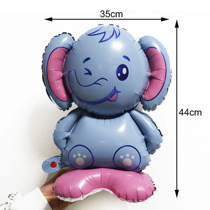 4D Stehender Löwe Giraffe Ballon Dschungel Tier Luftballons Baby Dusche Globos Kind Dschungel Safari Geburtstag Party Dekore Liefert.