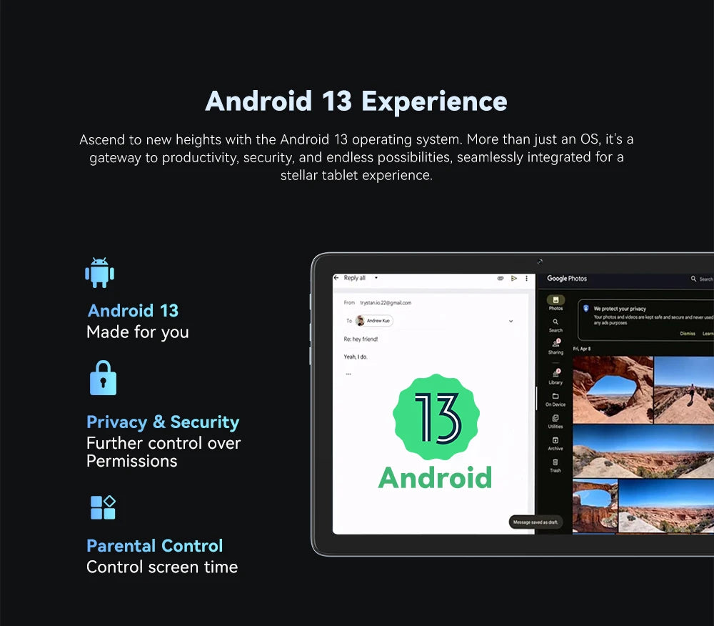 Cubot TAB 60, 2024 New Android Tablet, Octa-Core, 8GB RAM (4GB+4GB), 128GB ROM, 10.1-Inch HD+ Screen, 6000mAh, OTG, WiFi 6.