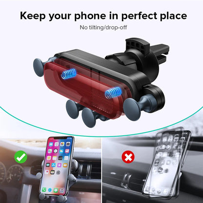Gravity Car Phone Holder Air Vent Mount Cell Phone Holder in Car Mobile Support For iPhone 13 12 Xiaomi Universal GPS Stand.