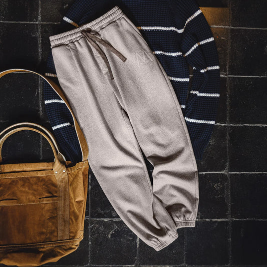 Maden Men's Men's Jogger Pants Embroidered Straight-Leg Sweatpants Elastic Waist Cuffed Casual Training Trousers for Fall Winter.