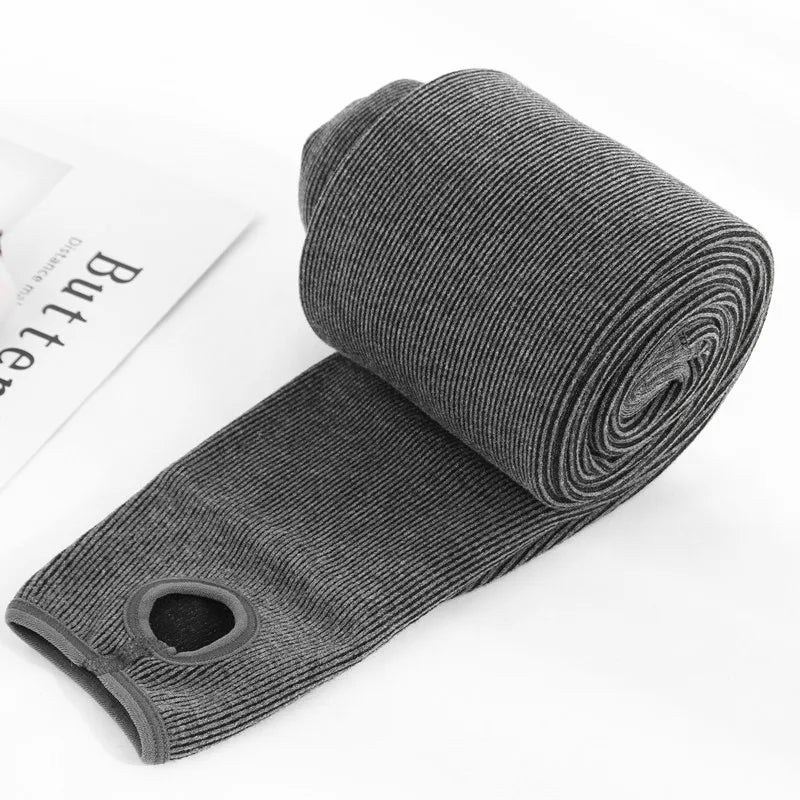 Women's Fall Winter Ribbed Vertical Stripe Thermal Leggings Fleece Thickened  Street Ready Seamless High Waist Thermal Pants