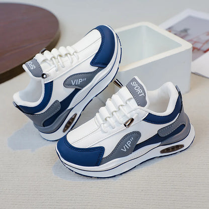 Teenager Kid's Sneakers For Autumn PU Leather Waterproof Children's Sport Shoes Trend Fashion Outdoor Running Shoes For Boys.