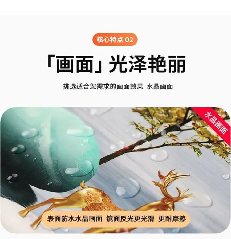 Wanduhr Digital anzeige stille Temperatur Uhr Quadrat Wohnzimmer Home Schlafzimmer Esszimmer Wandmalerei