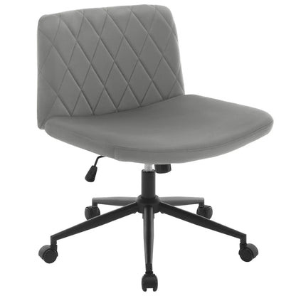 WOLTU Ergonomischer Bürostuhl aus Samt, drehbarer Rollenstuhl, Rückenlehne, gekreuzte Beine, neigbarer, höhenverstellbarer Schminkstuhl