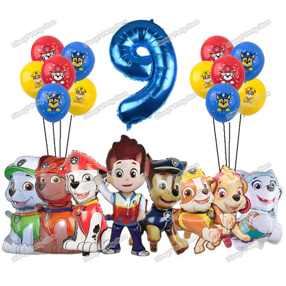 PAW Patrol Geburtstag Party Dekoration Neue Version Ballon Set Einweg Geschirr Kid Event Liefert Banner Hintergrund Geschenk
