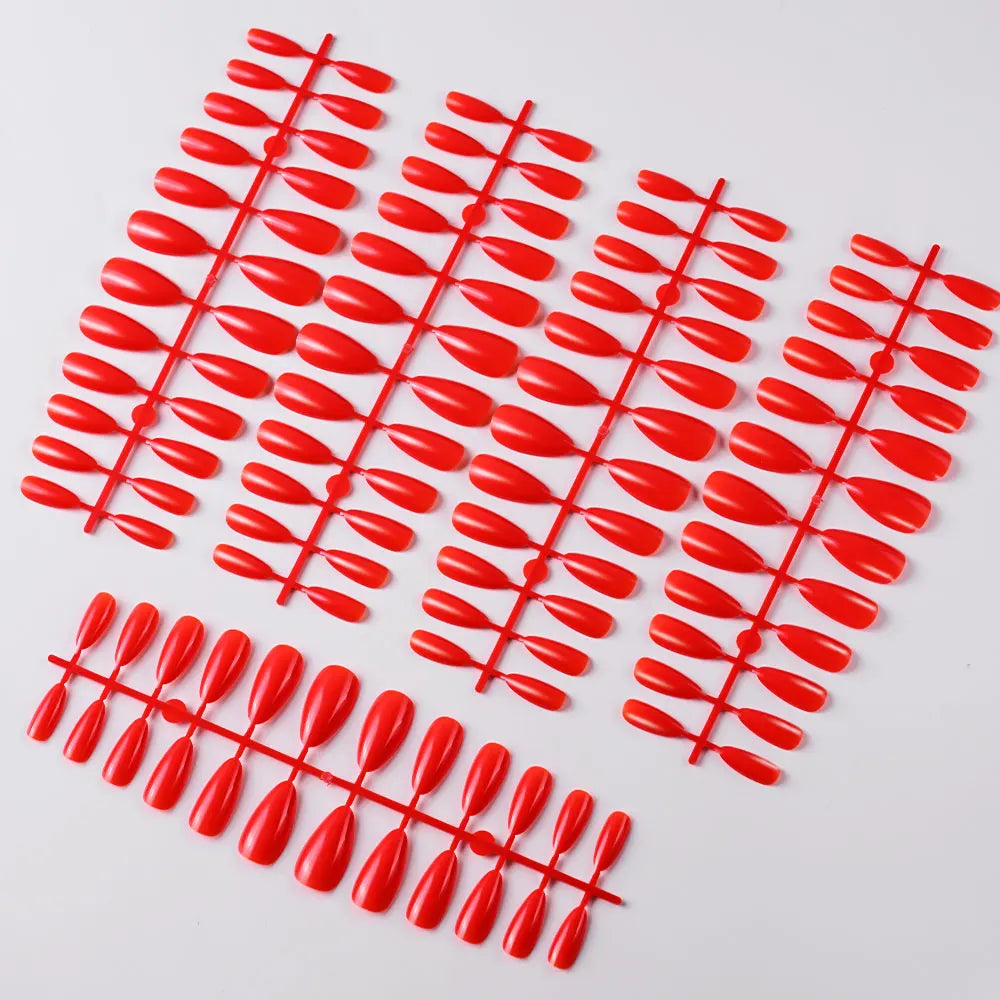 120Pcs Glossy White Almond Press on Nails Medium Full Cover False Nail Tips for Women Elegant Nail Art Extension Fake Fingertip.