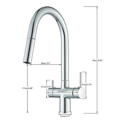 Wanmivezlo Extend Nozzle Kitchen Faucet 360 Degree Rotate Hot Cold Mixer kitchen Taps Dual Handle Drinking Water Tap