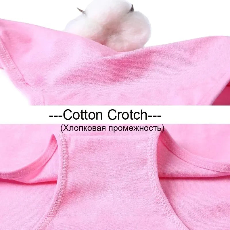 7Pcs Panties for Women Cotton Underwear Plus Size Sexy Briefs Girls Breathable Soft Lingerie Female Cute Solid Color Underpants.