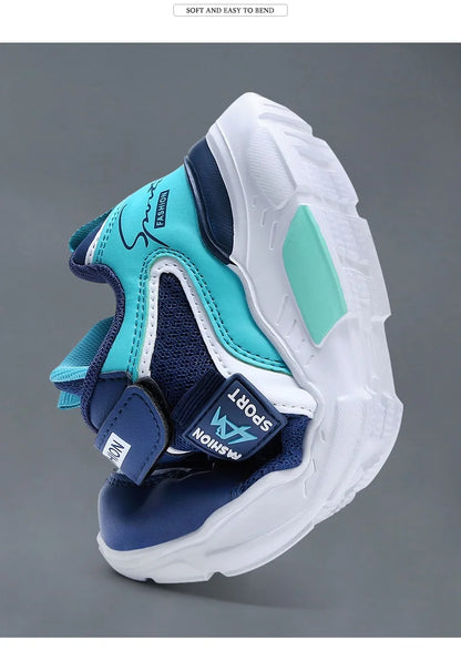 Children Sport Shoes Boys Fashion Mesh Breathable Casual Sneakers Lightweight Running Shoes Comfort.