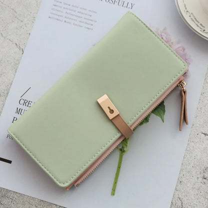 New Trends Wallets Women Luxury Brand Design Long Wallet Zipper Purses Female Short Coin Purse Credit Card Holder.