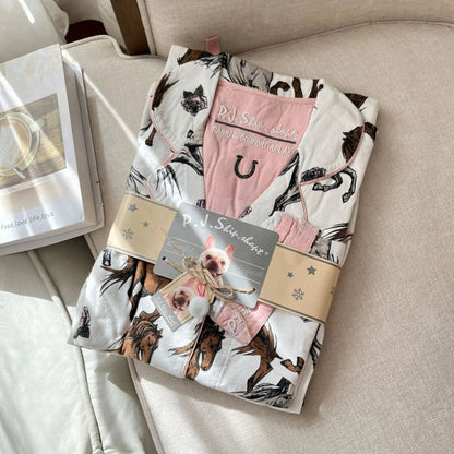 Matching Pajamas 2 Piece Set Women Pj Sets Women 2 Piece Set Outfit 100% Cotton Pajamas for Women Loungwear Set Loose Sleepwear.