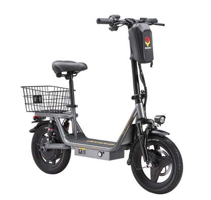 K14 Electric Scooter 500W Peak Motor, 14'' Tires,36V 15.6Ah Battery,32km/h Max Speed,50-60km Range,350W Rated Motor, Disc Brakes.