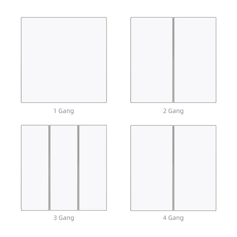 AVATTO Tuya Zigbee/WiFi Smart Lichtschalter mit Neutralleiter, Tasten-Rebound-Schalter mit Umgebungslicht-Unterstützung Alexa Google Home.