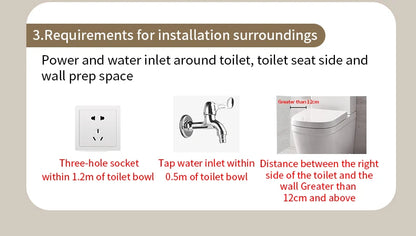 Intelligenter elektronischer Toilettensitzbezug – kabellose Fernbedienung, 3-in-1-Warmsystem, wassersparend – beheizt, trocken, waschen für modernes Badezimmer