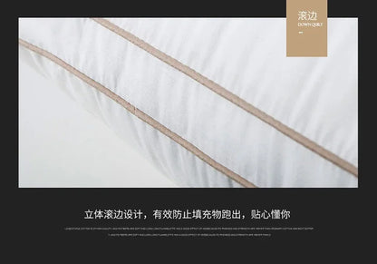 Class A cotton soybean fiber pillow core washable five-star hotel pillow adult neck protection household feather velvet pillow