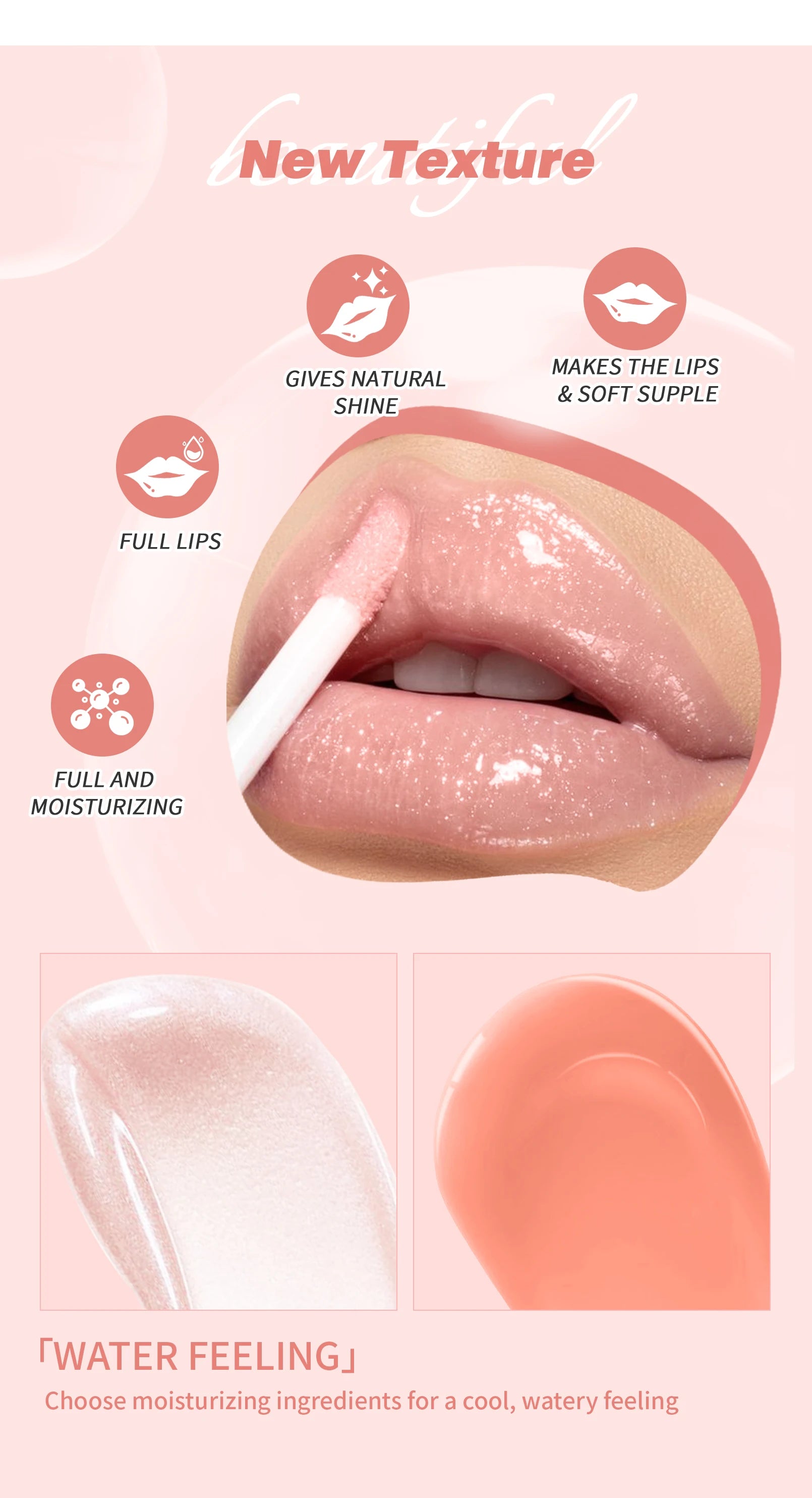 Liquid Lipstick Matte Finish Sexy Silky Lip Gloss Waterproof Kiss-proof Lasting Lip Glaze Lip Tint Cosmetics.