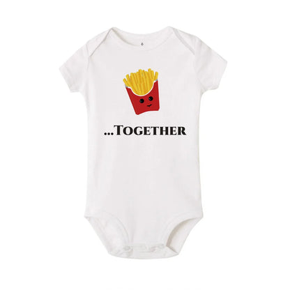 Perfect Together Twin Babykleidung Lustige Zwillings-Outfits Strampler Junge Mädchen Duschgeschenk Sommer Kurzarm-Bodys Bruder/Schwester
